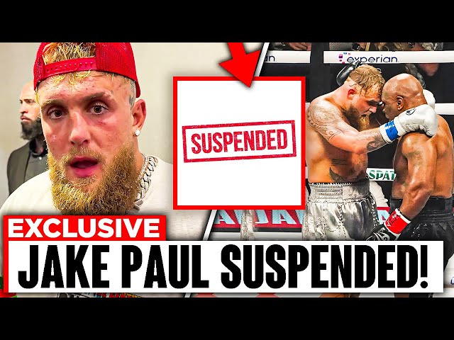 Jake Paul SUSPENDED From Boxing After Mike Tyson Fight CONTROVERSY!