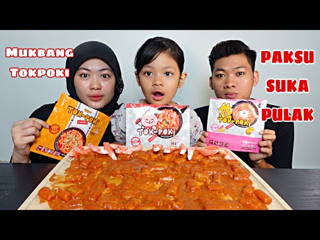 MUKBANG MAKAN TOKPPOKI KESUKAAN CACA 😋‼️