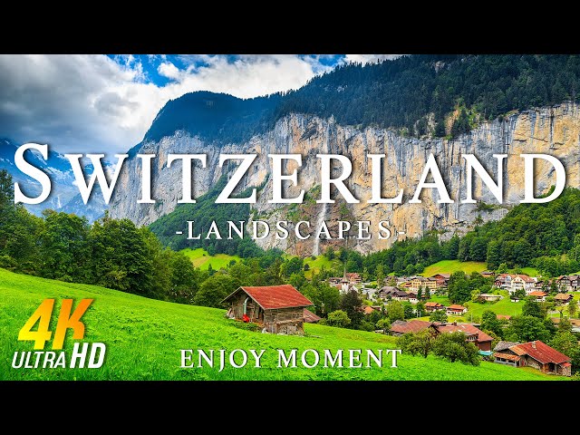 Switzerland 4k - Relaxing Music With Beautiful Natural Landscape - Amazing Nature