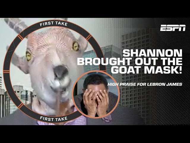 Shannon BREAKS OUT the GOAT mask to celebrate LeBron and Lakers In-Season tourney WIN 🏆 | First Take