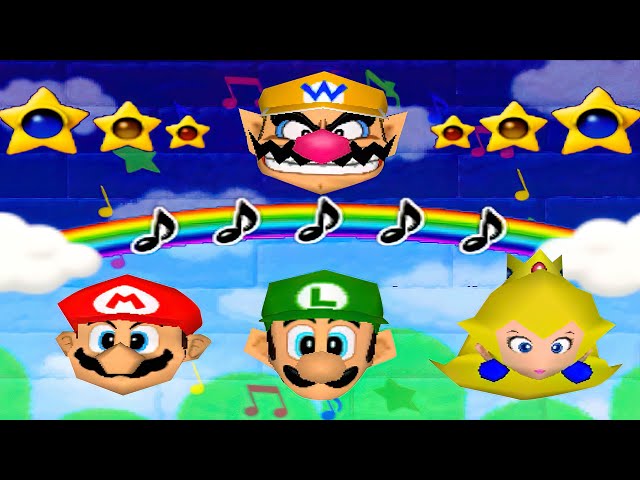 Mario Party 2 - Can Wario Win All 1 Vs 3 Minigames (Hardest Difficulty)