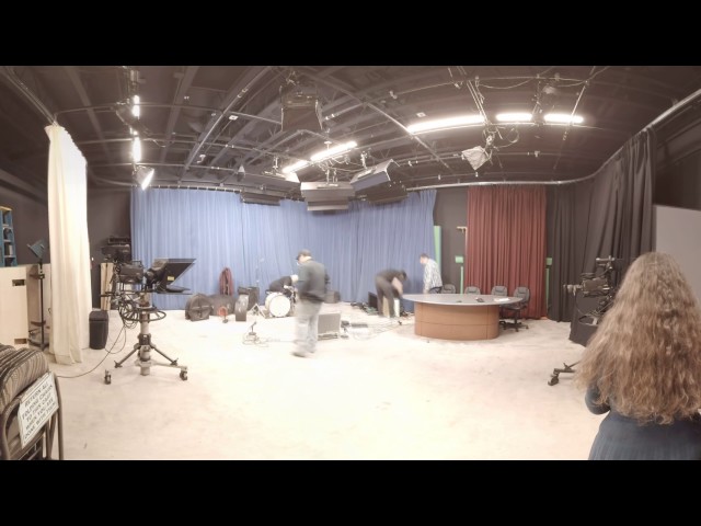 CTV Studio Setup Time Lapsed 360 Video