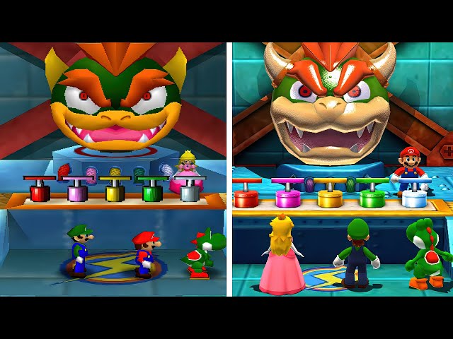 Mario Party The Top 100 Vs Mario Party 2 - Minigames Comparison (N64 Vs 3DS)