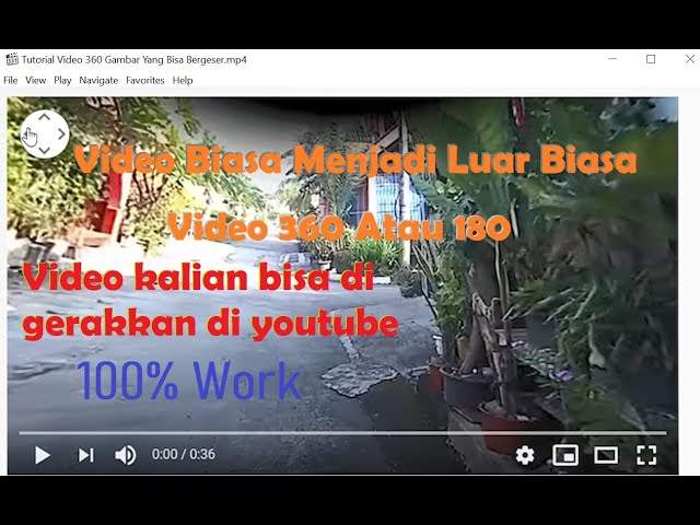 Tutorial Video 360 atau 180 | Gambar Yang Bisa Bergeser