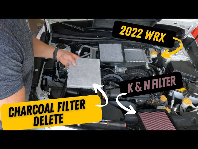 Charcoal Filter Delete + K & N - 2022 Subaru WRX - Full instructions and feedback