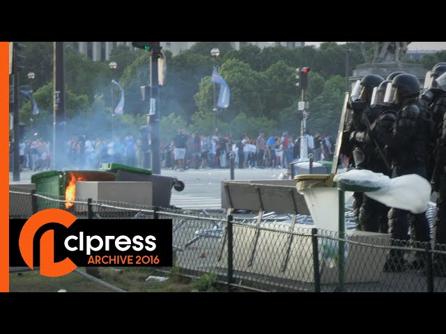 Finale de l'Euro 2016 : tensions et incidents autour de la fanzone (10 juillet 2016, Paris, France)