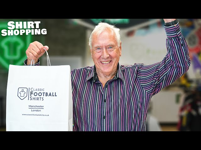 Martin Tyler Goes Shopping For VINTAGE Football Shirts - Shirt Shopping