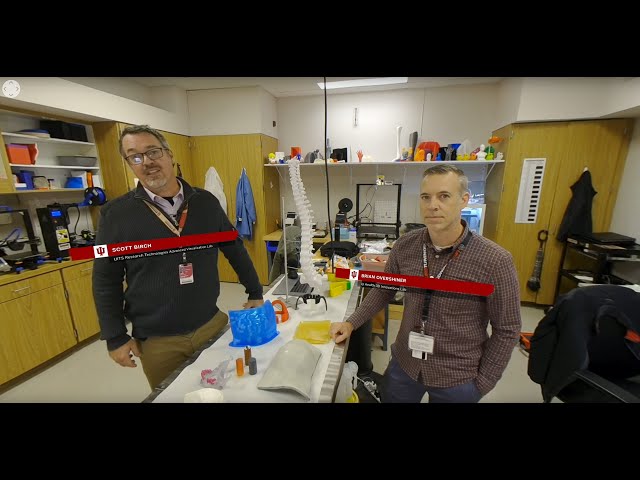 IU Health 3D Innovations Lab - Brian Overshiner (VR180° Video)