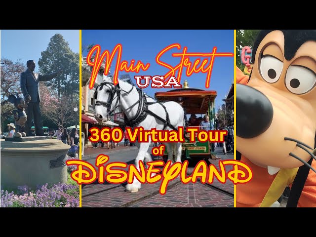 #POV: Main Street USA Disneyland in 360 Virtual Reality Travel Down  Main Street USA@Disneyland