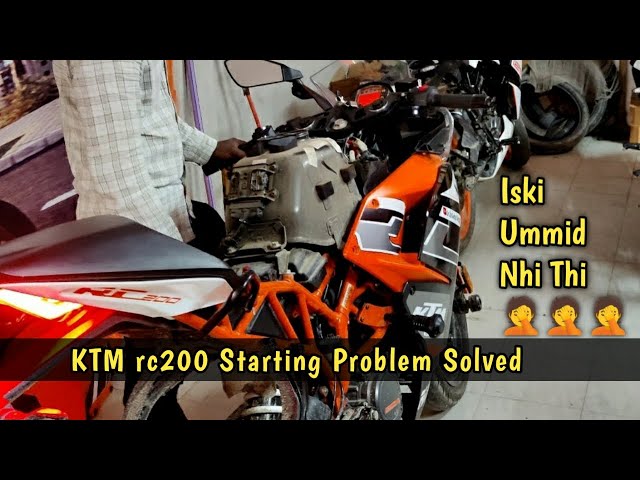 KTM rc 200 bs6  starting problem solved iski ummid nhi thi 🤦🤦