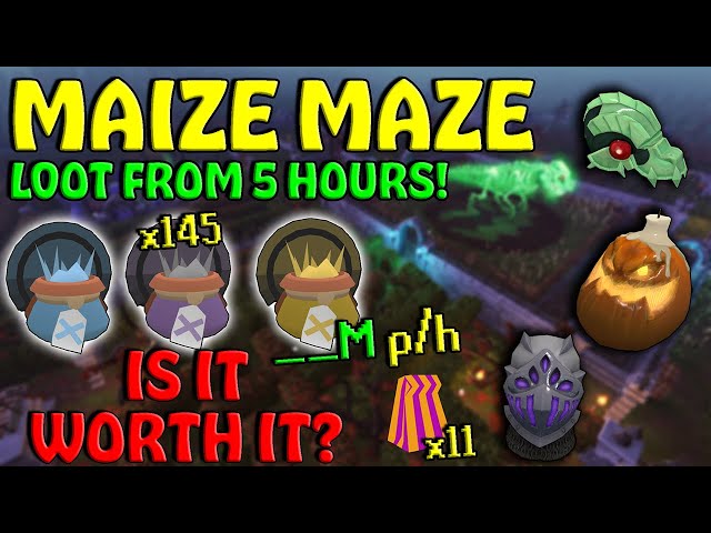 Loot From 5 Hours Of Maize Maze! - Surprising Results