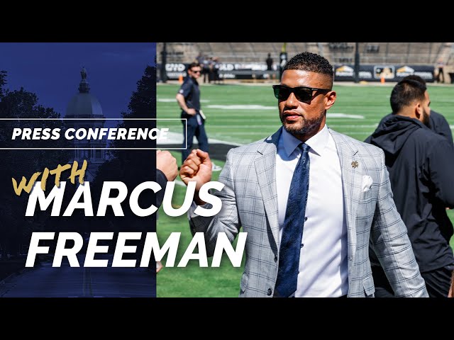 Notre Dame HC Marcus Freeman on Big Plays, Billy Schrauth & Defensive Plan