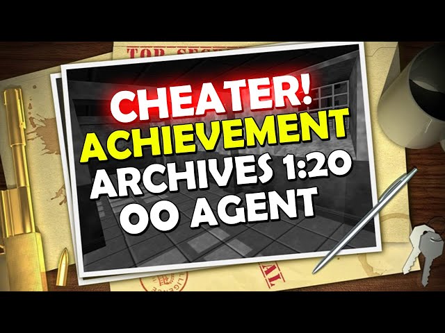 GOLDENEYE 007 - CHEATER ACHIEVEMENT SPEEDRUN GUIDE - ARCHIVES 00 AGENT 1:20 XBOX