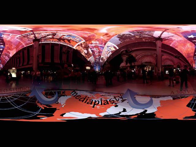 Fremont St Las Vegas American Tribute - in vr 360 video