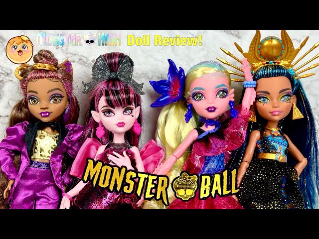 Monster High G3 Monster Ball Dolls Review! Clawdeen Wolf, Draculaura, Lagoona Blue, + Cleo De Nile!