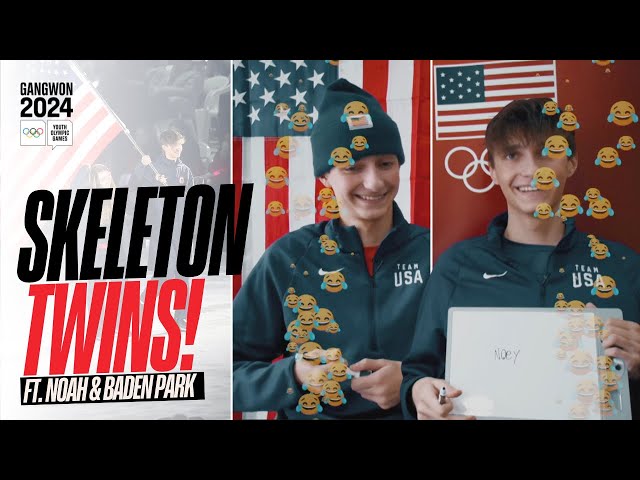 Twin Skeleton Athletes Challenge: How Well Do Noah & Baden Park Know Each Other? | #Gangwon2024