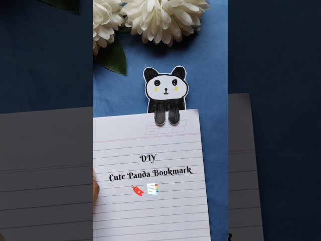 DIY Cute Panda Bookmark 🔖 #trending #diy #art #viralvideo #ytshorts #shorts #cute #youtubeshorts