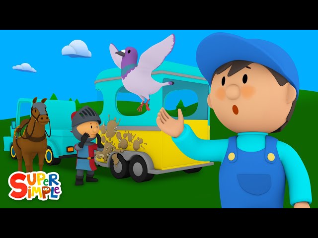 Sir Harold's Horse Trailer goes to the Car Wash | Cartoon for Kids