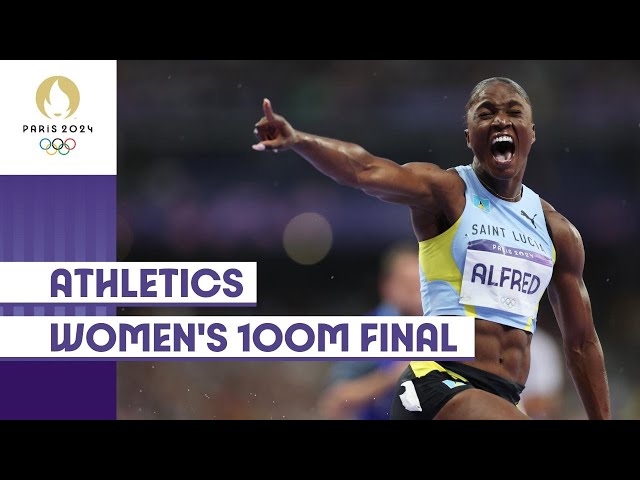 Julien Alfred takes Gold 🥇 Women's 100m Final | Paris 2024 Highlights