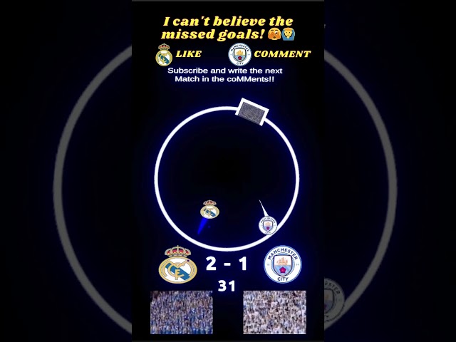 Real Madrid vs M.City #realmadrid #manchestercity #football