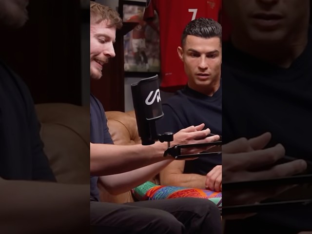 Ronaldo X Mr Beast #trending #mrbeast #ronaldo #football #shorts