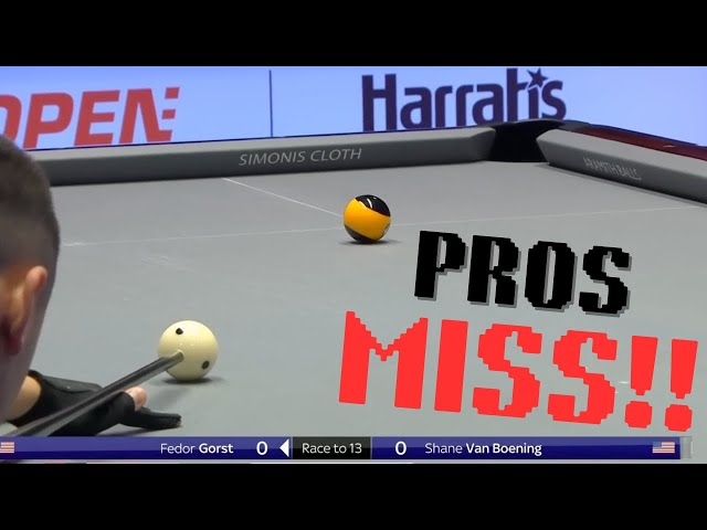 10 Minutes of Professional Pool Players Missing Easy Shots