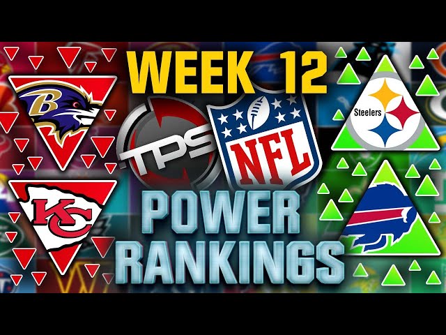 2024 NFL Power Rankings! Week 12 Edition!