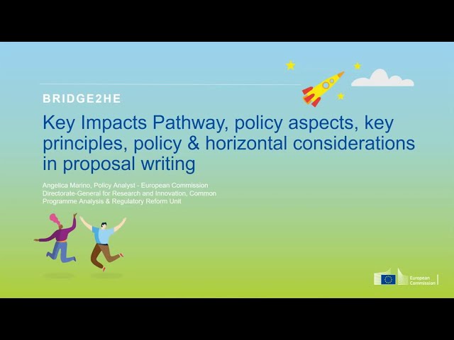 Training on Horizon Europe proposal writing - Part 1 of 2