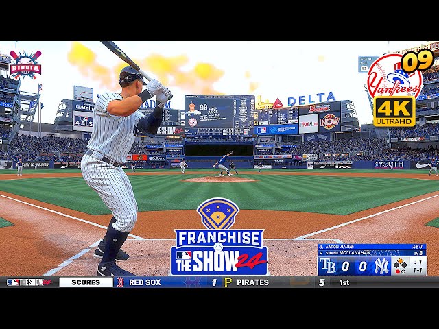 MLB The Show 24 New York Yankees vs Tampa Bay Rays - Franchise Mode #9 - Gameplay PS5 4K 60FPS