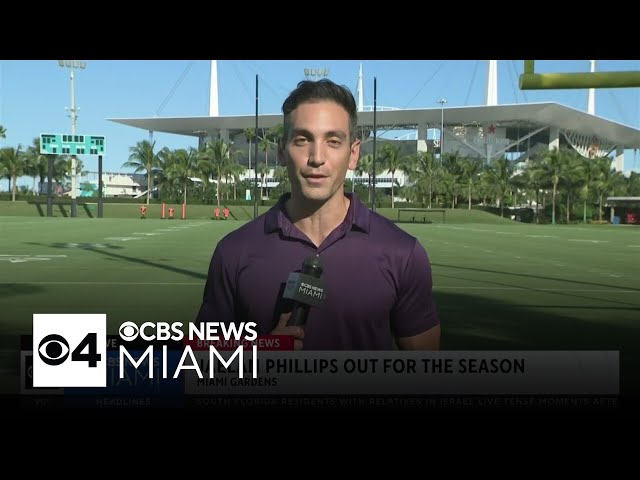 Dolphins' Jaelan Phillips out for the season