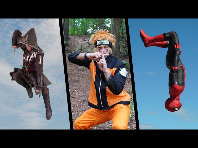 CHOOSE YOUR CHARACTER In Real Life (Parkour + Spiderman, Naruto, Mario, Assassins Creed)