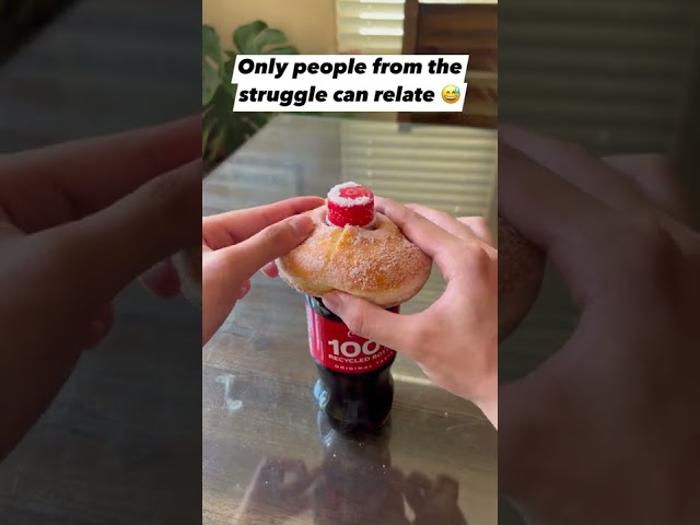 coca cola donut struggling Pepole