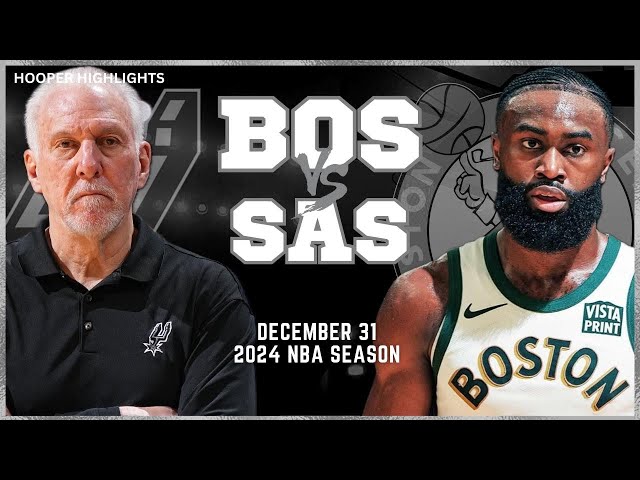 Boston Celtics vs San Antonio Spurs Full Game Highlights | Dec 31 | 2024 NBA Season