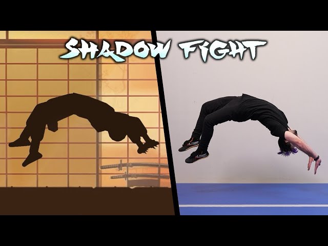 Shadow Fight Stunts In Real Life (Parkour, Flips & Tricks!)