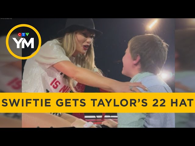 11-Year Old Gets Taylor Swift's 22 Hat at Toronto Eras Tour | Your Morning