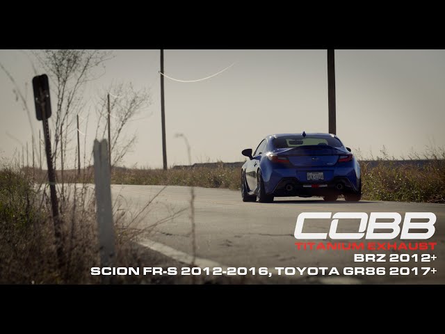 COBB Tuning Sound Check - Titanium Cat-Back Exhaust BRZ 2012+ Scion FR-S 2012-2016 Toyota GR86 2017+