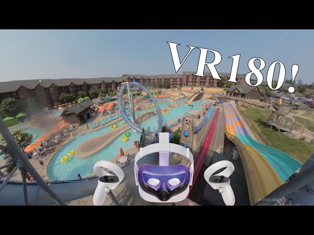 #VR180 #Waterslide Climb #WisconsinDells Adventure!! #Quest3 #visionpro