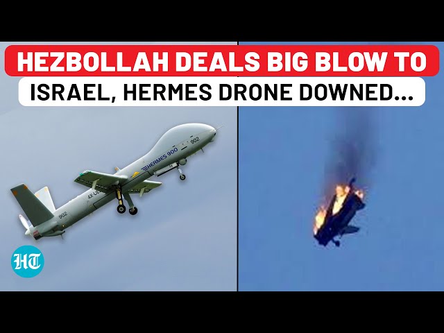 Hezbollah’s Big Win: Israeli Hermes-900 Drone Downed After Rockets Target Military Sites In Haifa