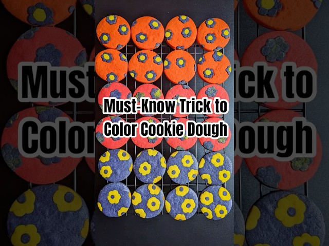 Must-Know Trick to Color Cookie Dough! #cookies #baking #tipsandtricks