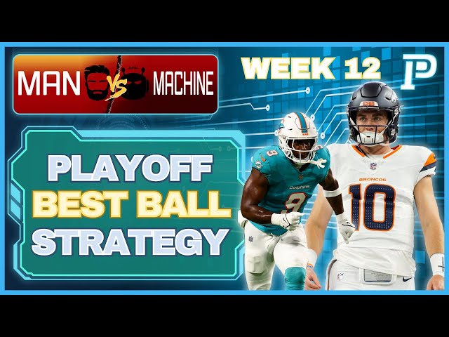 Fantasy Football EXPERT Strategy for Playoff Bestball | Man vs. Machine