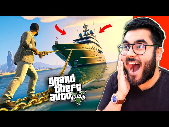 🤑 I BOUGHT GOLDEN YACHT in GTA 5 🤑 | Hitesh KS