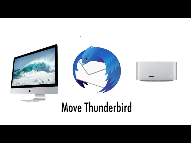 How to move Thunderbird to a new computer 2023 - Email accounts, folders, filters + contacts Mac