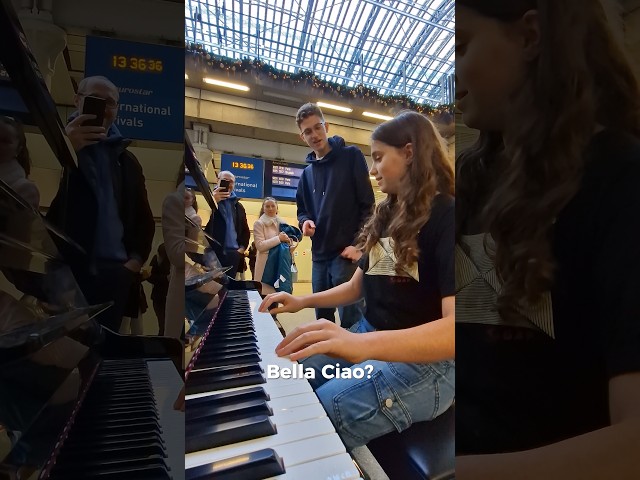 NOBODY Could Believe it When She Played Bella Ciao.... #bellaciao #performance #pianist #viralvideo