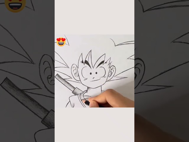 SON GOKU #shorts #art #anime #draw #drawing #animeedit #artanime #shortvideo #drowings #songoku