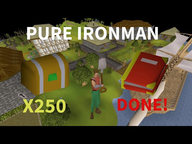 Opening 250 easy clues at Entrana on my 1 defence ironman pure! Ep. 4 (OSRS)