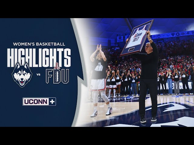 HIGHLIGHTS | UConn Women's Basketball vs. FDU