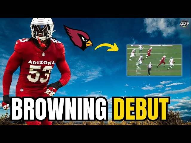 Baron Browning's Arizona Cardinals DEBUT Was A SIGHT TO SEE! IMPACTFUL PLAYER!