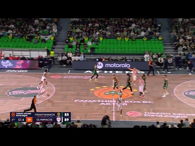 Evan Fournier’s Clutch Shots Seal the Greek Derby | Panathinaikos vs. Olympiacos