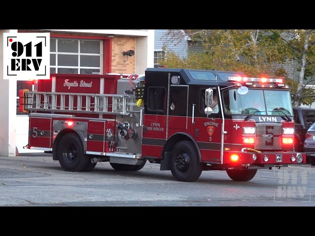 Lynn Fire Truck Responding | BRAND NEW Engine 5