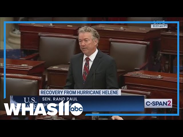 Kentucky Sen. Rand Paul blocks Helene disaster aid that would help North Carolina